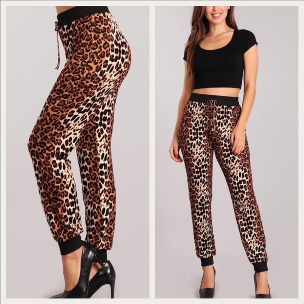 Beautiful and Fun Leopard Jogger Pants!!!